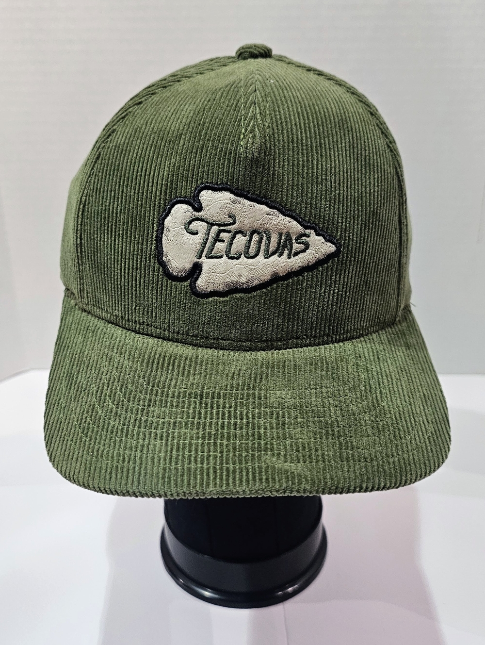 Tecovas Hat Mens OSFA Green Corduroy Snapback Arrowhead Texas Cotton Casual NWT